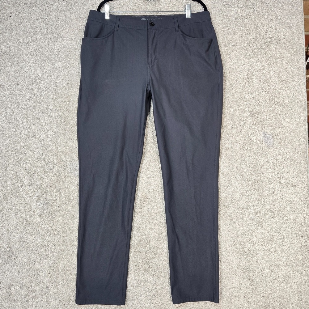 Vuori Meta Pants Mens 36x31 Dark Gray Performance Tech Stretch Chino V430